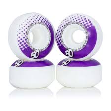 Fracture drops skateboard wheels purple 50mm