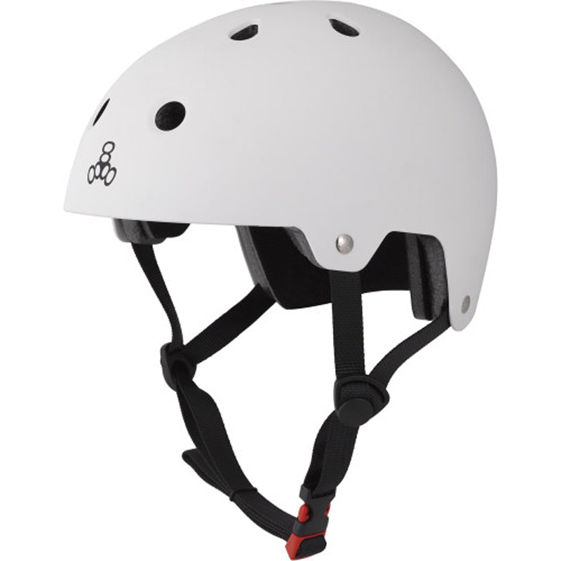 Triple 8 Dual certified helmet white matt XS/S, S/M or L/XL