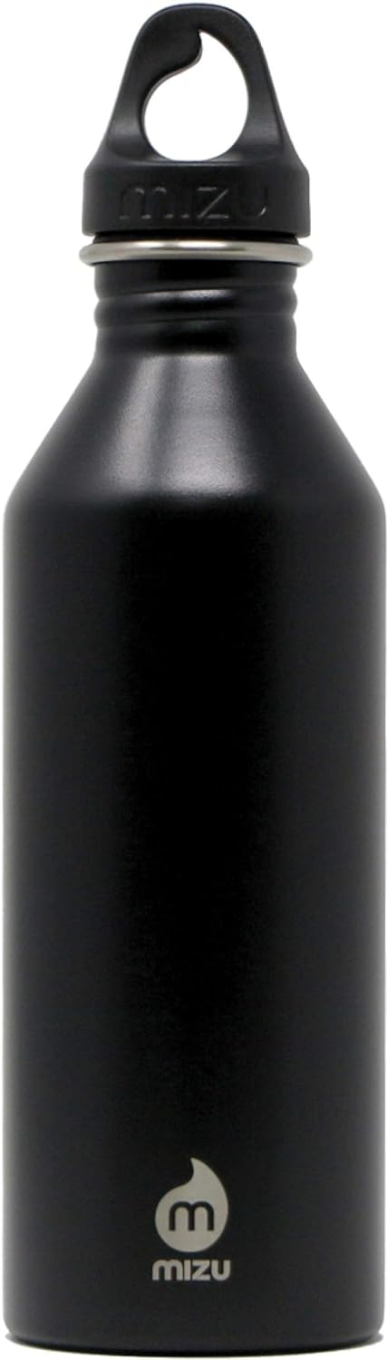 Mizu M8 water bottle black,army,ice blue,pink,sea glass,sand, stainless steel