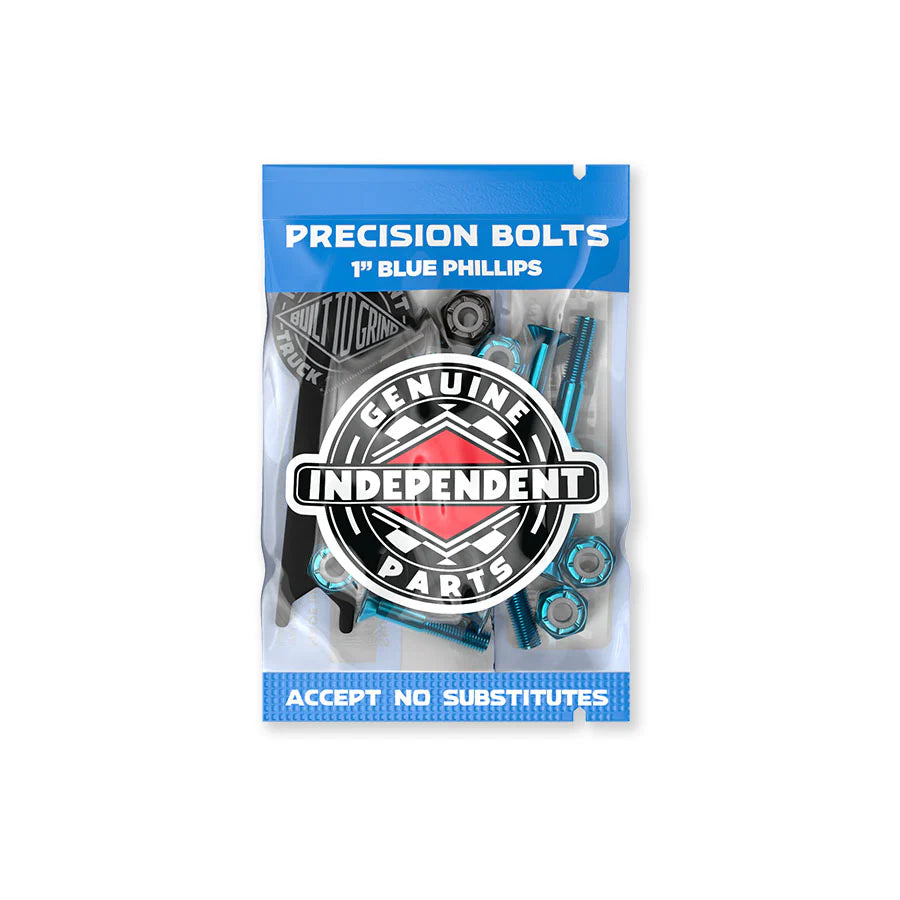 Independent 1" Phillips black/blue hardware