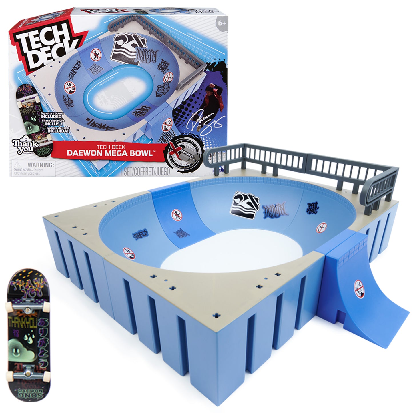 Tech Deck X-Connect Daewon Mega Bowl PLUS ADDITIONAL FREE TECH DECK