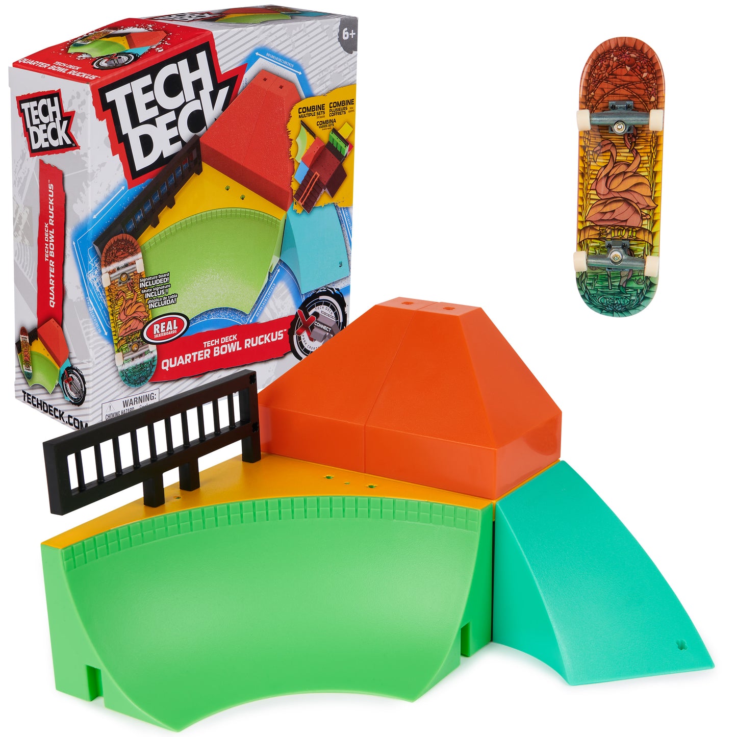 Tech Deck X-Connect Quarter Bowl Ruckus with Real Tech deck