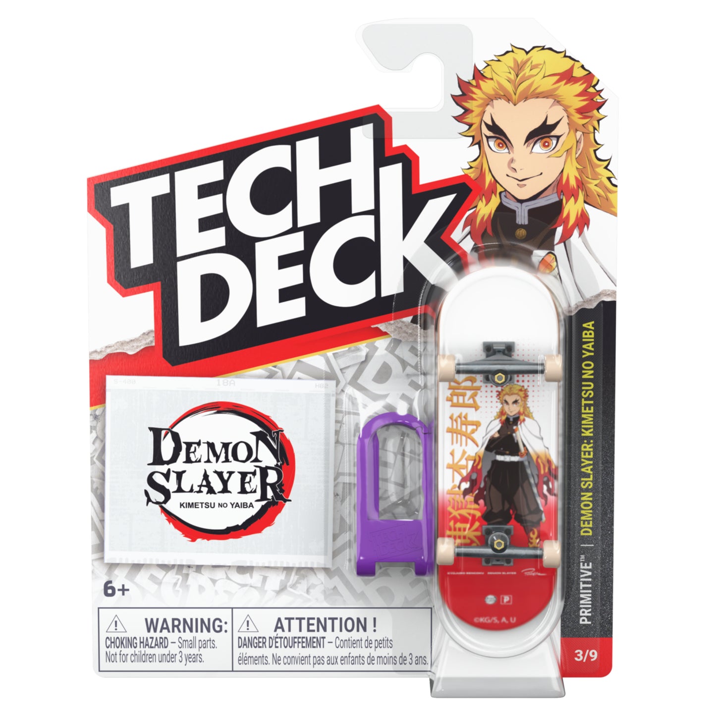 Tech Deck 96mm Fingerboard Entertainment (M04) Simpsons, Sponge Bob, Peanuts, Demon Slayer