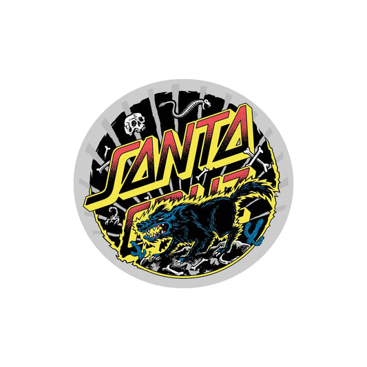 Santa Cruz Kendall Wolf Dot 4" Sticker