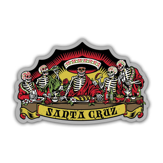 Santa Cruz Guzman Dead Diners 4.25" Sticker