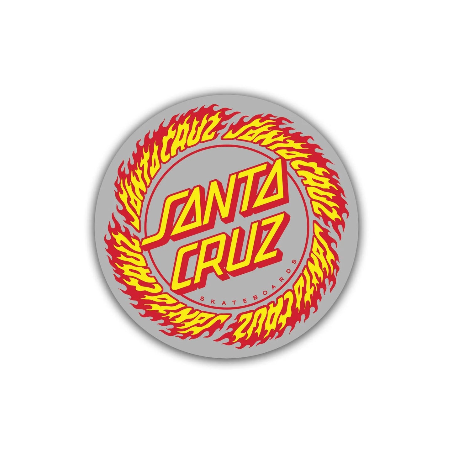 Santa Cruz Flame Ringed Dot 3.5" Sticker