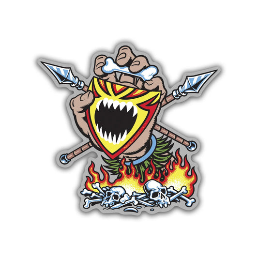 Santa Cruz Salba Screaming Witch Doctor 4.5" Sticker