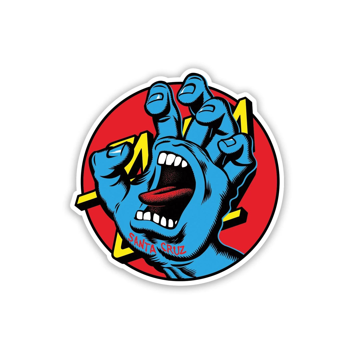 Santa Cruz Hand Dot 3.5" Sticker