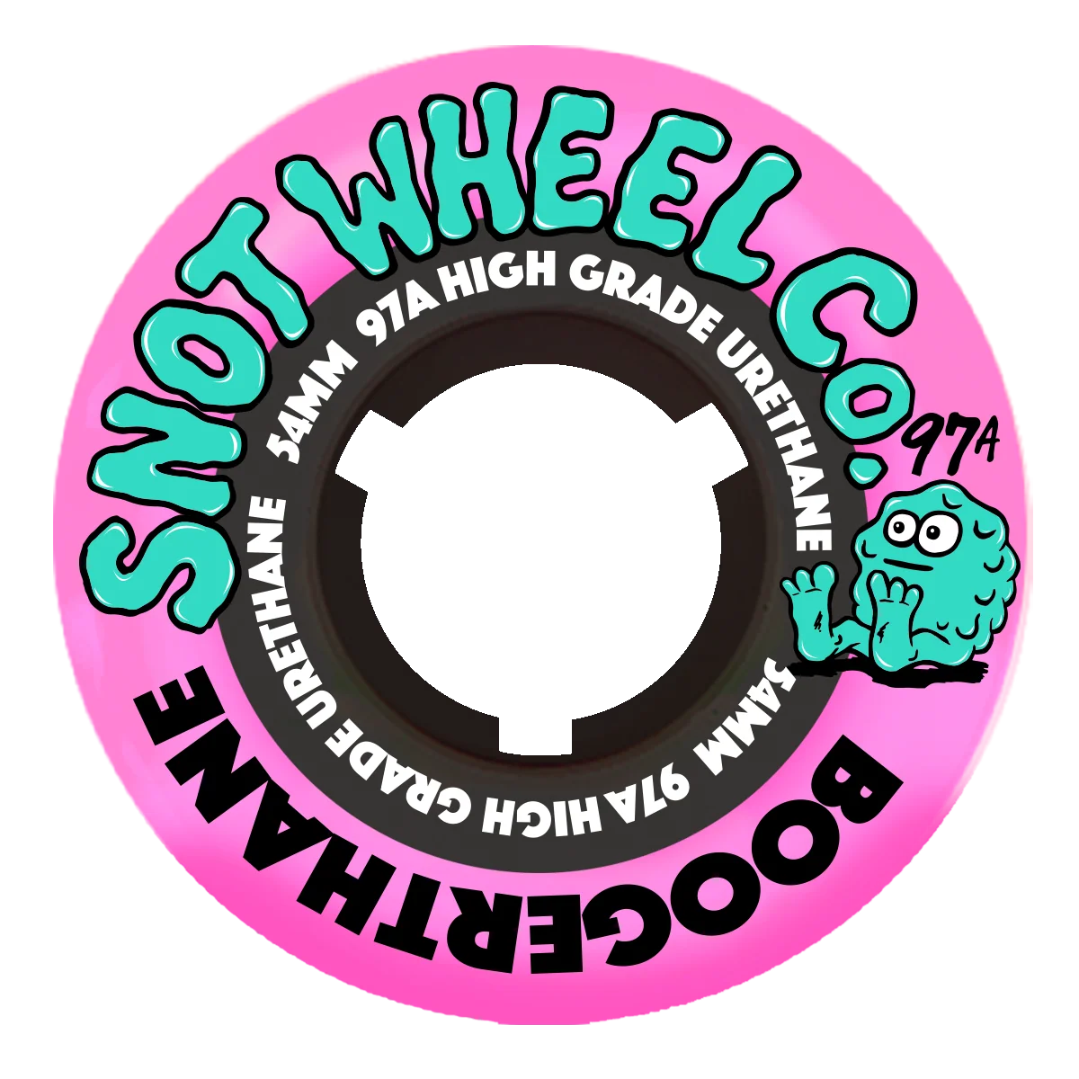 snot boogerthane 54mm pink/black core (97a)