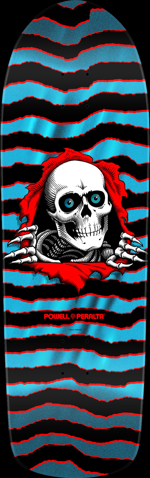 Powell Peralta Old School Ripper 10" Red/Aqua deck