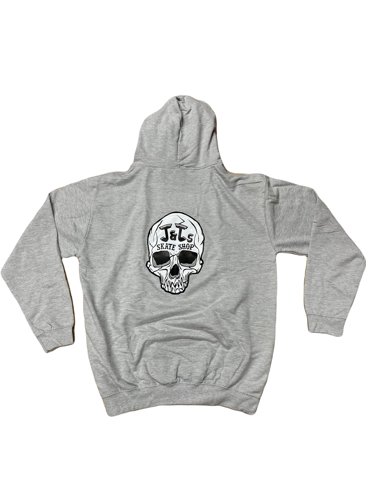 J and J's shop Hoodie Skull Grey