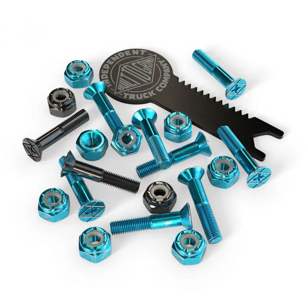 Independent 1" Phillips black/blue hardware