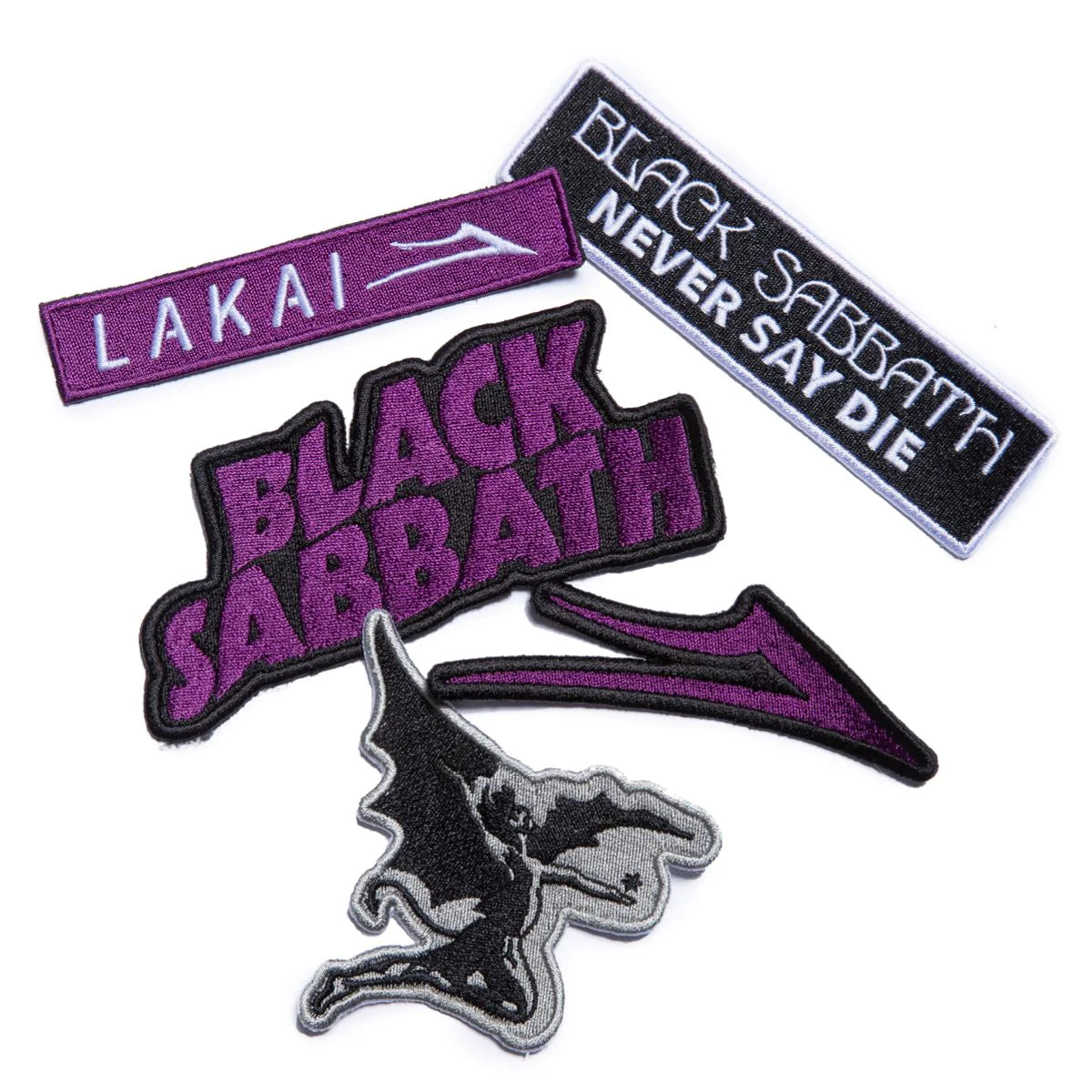 Lakai x Black Sabbath patch set 5 patches