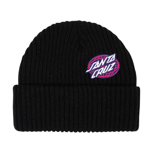 Santa Cruz Beanie	Global Oval Dot Beanie	Black