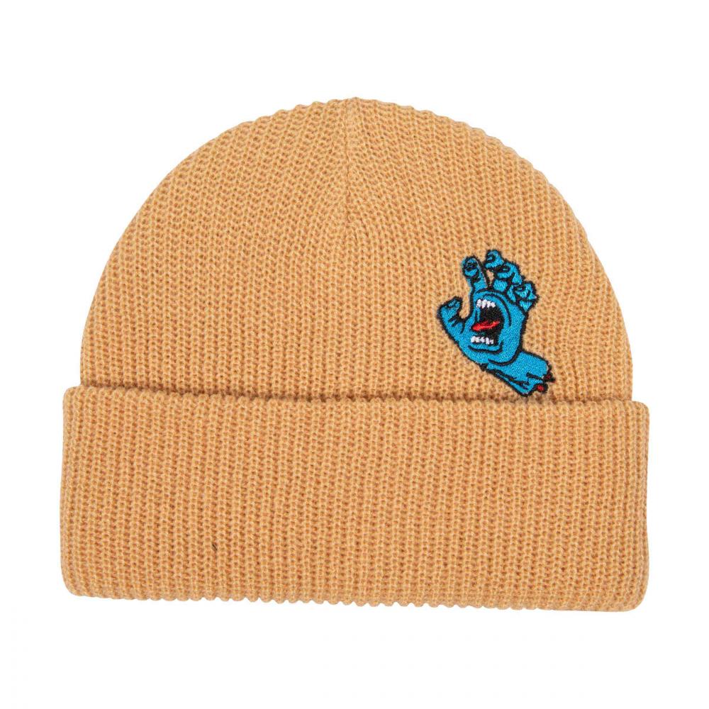 Santa Cruz Beanie Screaming Mini Hand Beanie Wheat O/S ADULT