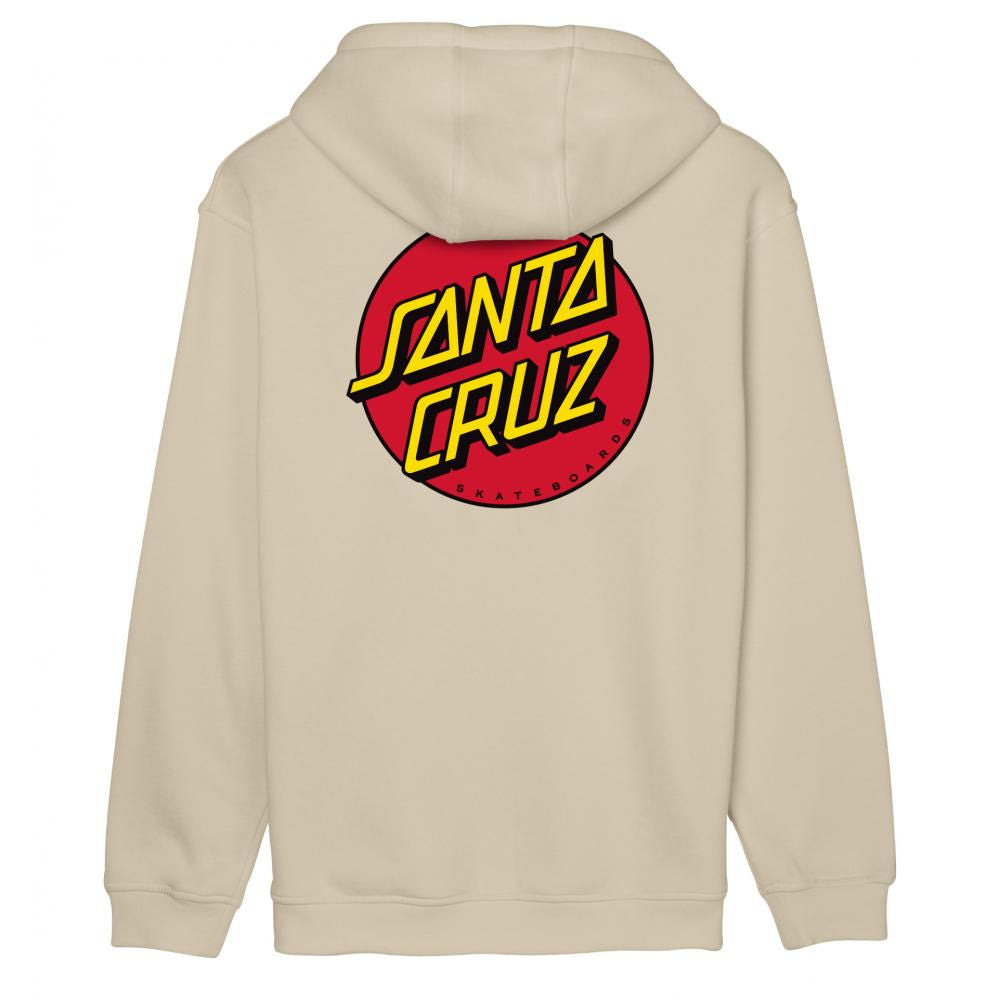 Santa Cruz Hoodie Classic dot chest Blond wood small