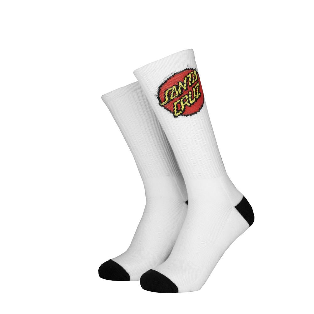 Santa Cruz socks Classic dot 2 pack socks black and white