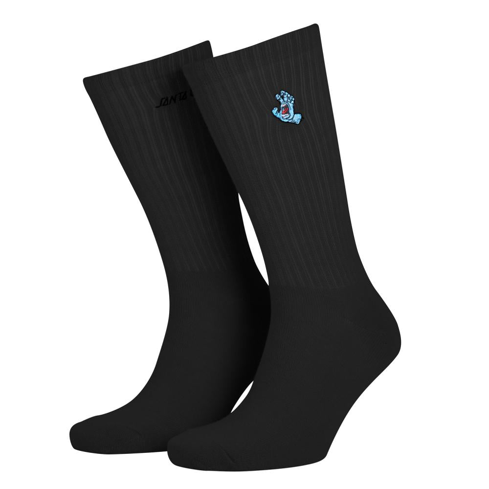 Santa Cruz socks Screaming mini hand black, white or fresh blue