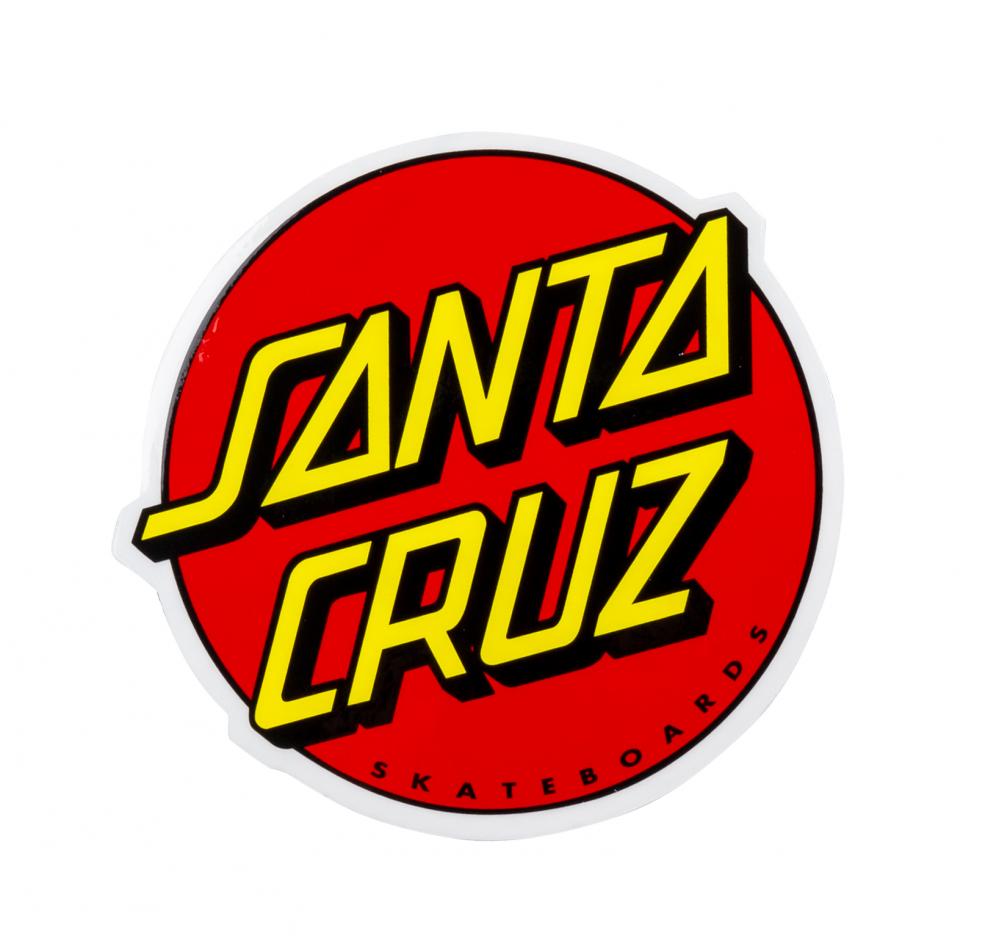 Santa Cruz classic dot sticker 1"