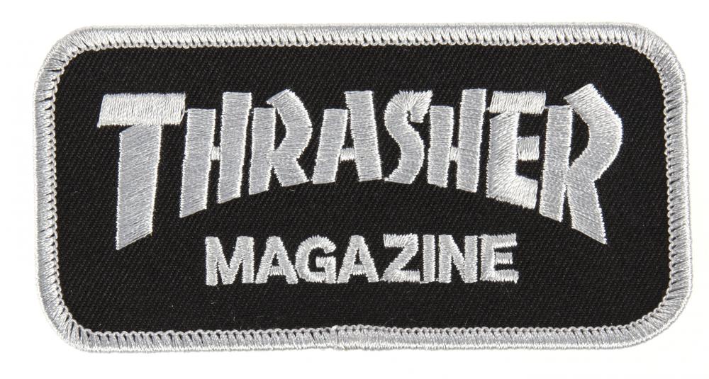 Thrasher patch magazine logo black or white