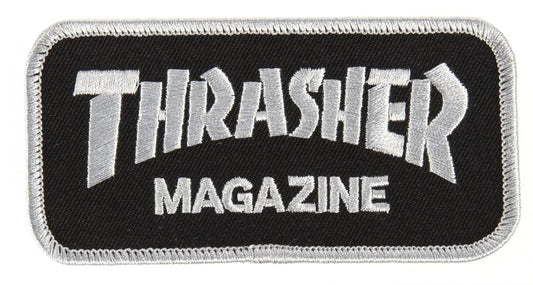 Thrasher patch magazine logo black or white