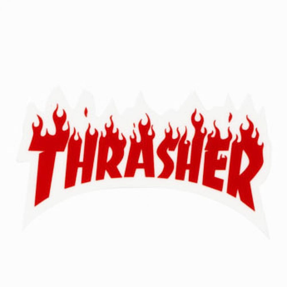 Thrasher small flame sticker