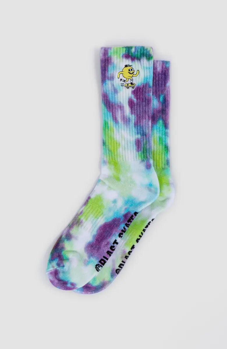 Blast Embroidered Mascot socks Tie Dye
