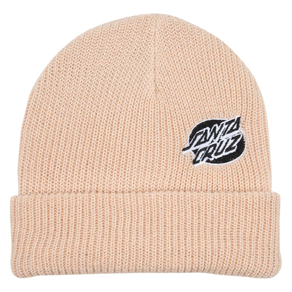 Santa Cruz beanie Mono lined Oval dot - chalk