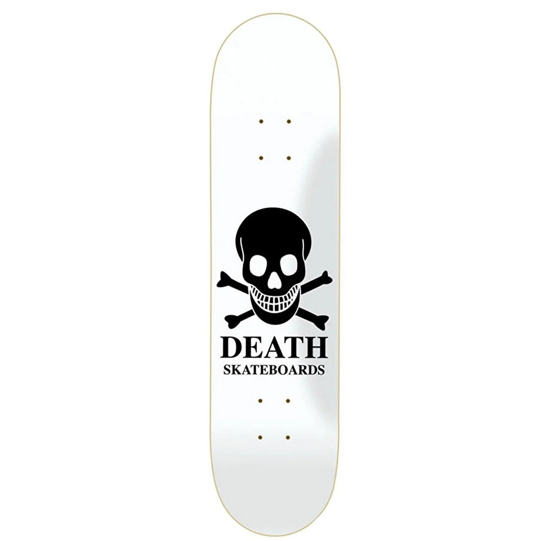 Death OG Skull white 9” deck FREE Grip tape and Hardware