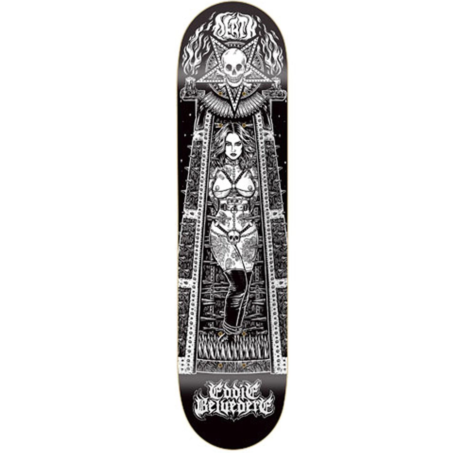 Death Belvedere Maiden deck 8.25" FREE GRIP TAPE