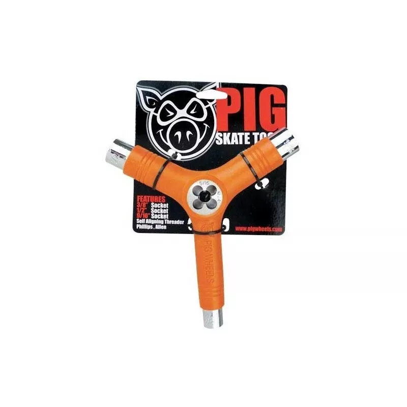 Pig skate tool black, blue, orange