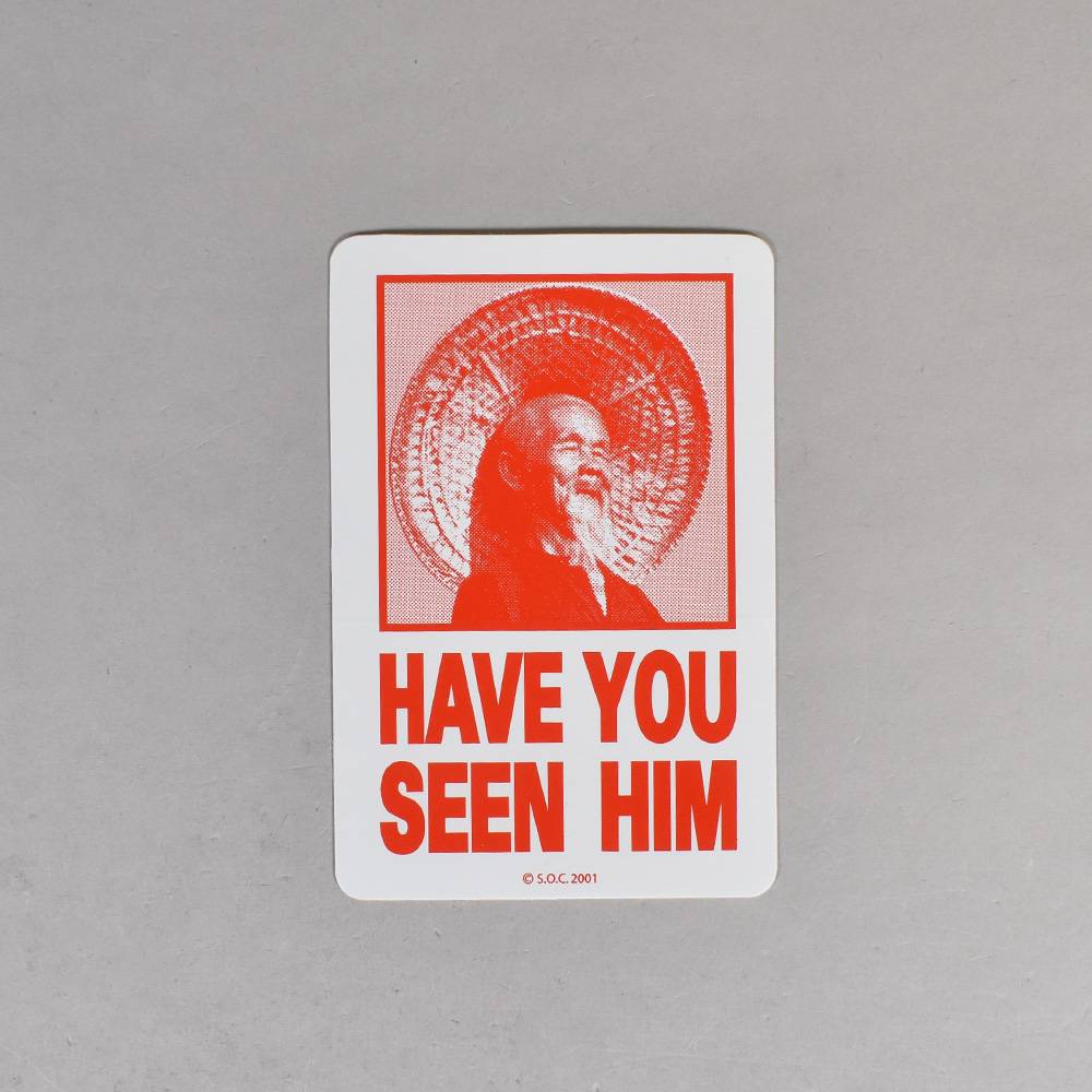 Powell Peralta Have You Seen Him Skateboard Sticker - 3'' x 4''