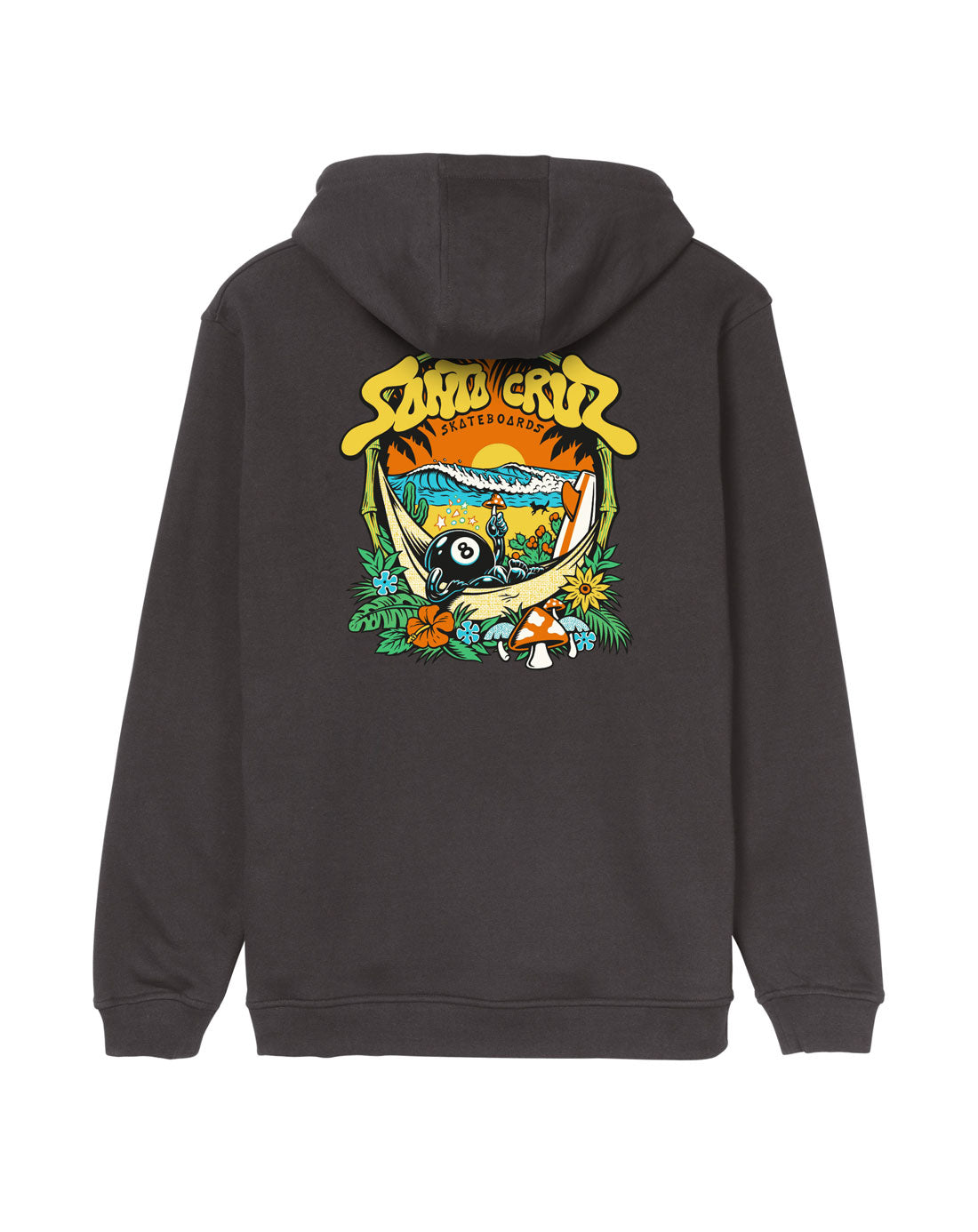 Santa Cruz - Hoodie for men Winkowski 8Baller Trip (Washed Black) medium or large