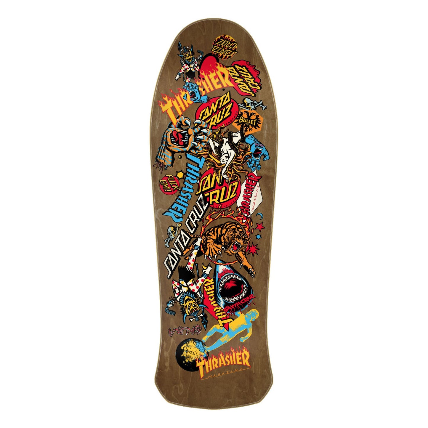 Thrasher X Santa Cruz Salba Oops 10.4" FREE Grip tape and Hardware