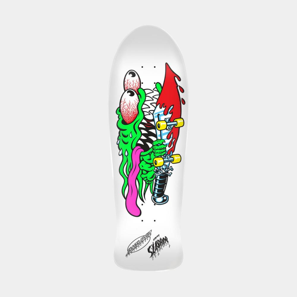 Santa Cruz Reissue Deck Meek Slasher Silver / Multi 10.1 IN