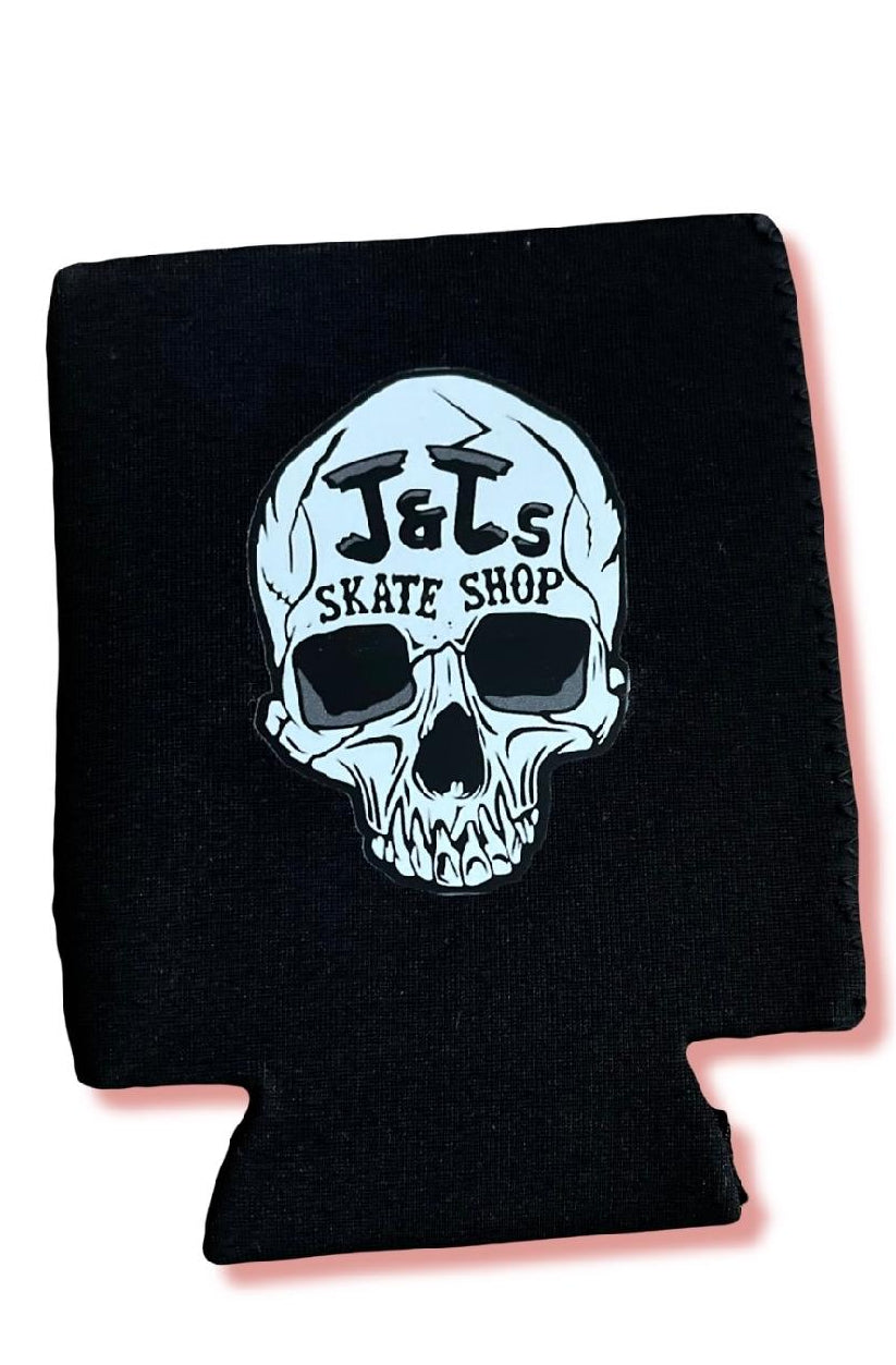 JANDJSSKATESHOP SKULL LOGO KOOZIE
