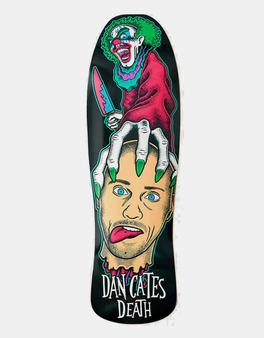 Death Cates Killer Clown II 9.375" shaped deck FREE Grip tape and Hardware