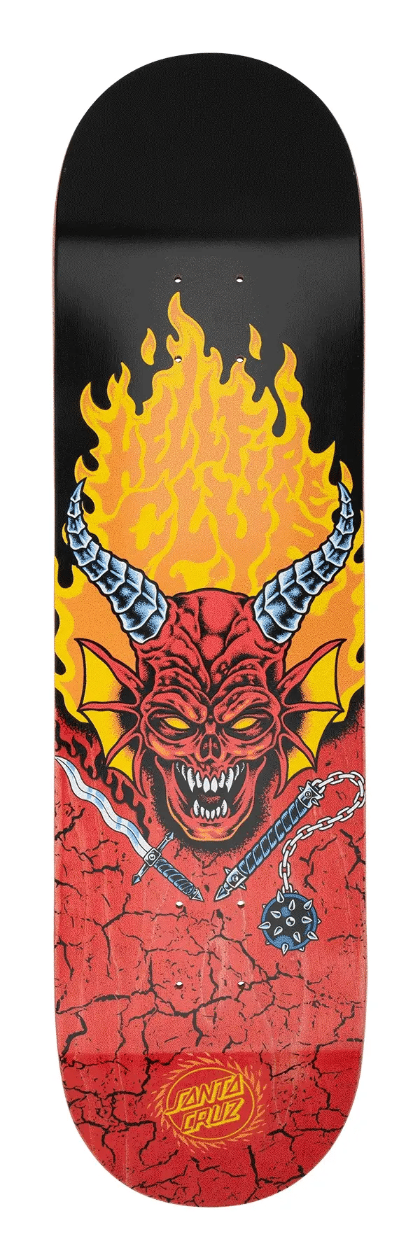 Santa Cruz Skateboard Deck 8.25in Stranger Things Hellfire Club