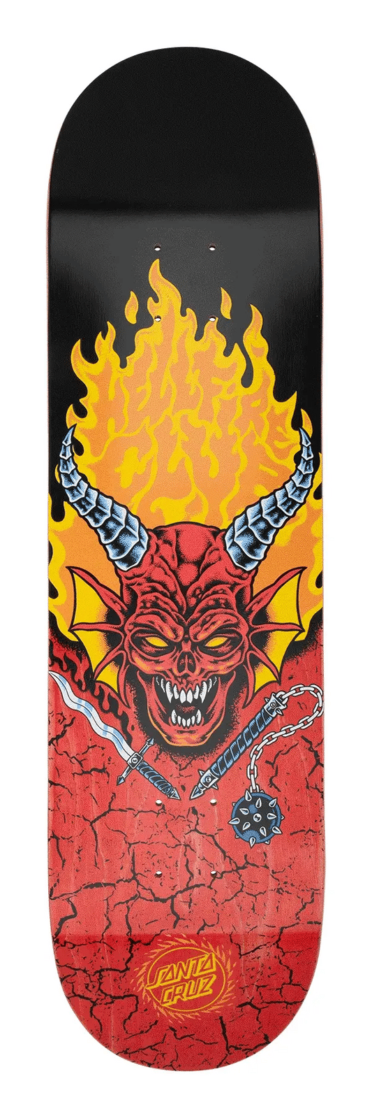 Santa Cruz Skateboard Deck 8.25in Stranger Things Hellfire Club