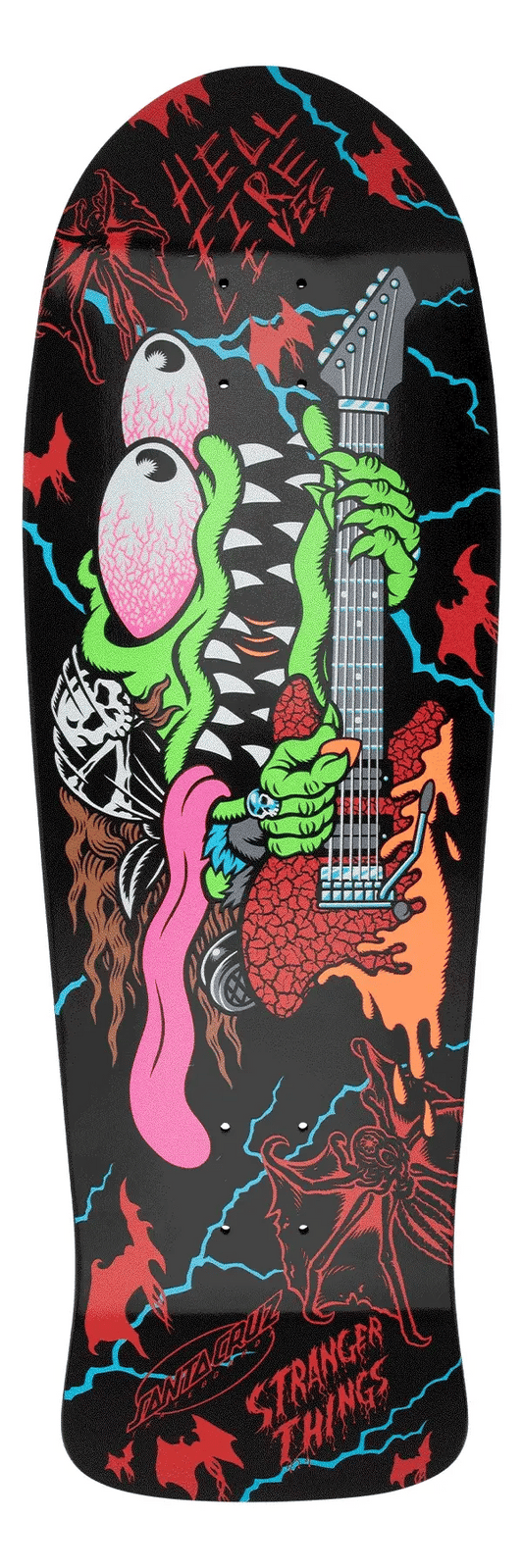 Santa Cruz Skateboard Deck Exclusive 10.1in Stranger Things Meek Eddie Slasher