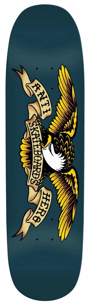 AntiHero Team Shaped Eagle Blue Meanie Skateboard Deck Navy 8.75"