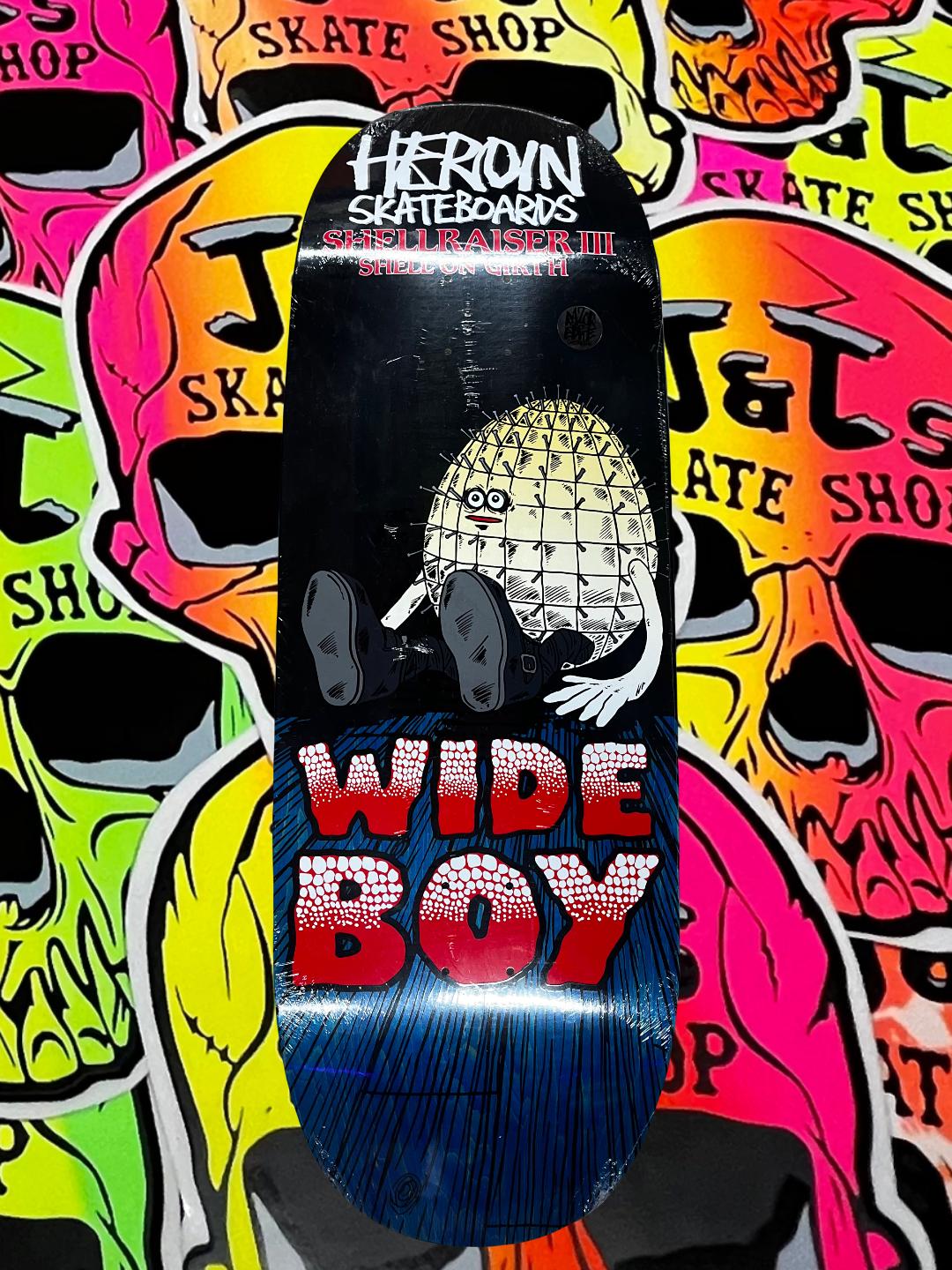 Heroin Skateboards Shellraiser III Wideboy Skateboard Deck 10.75"