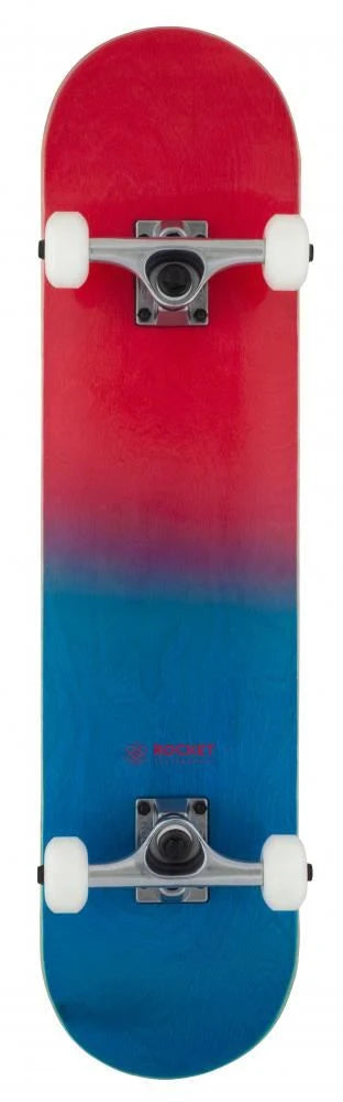Rocket complete skateboard double dipped red/blue 7.5