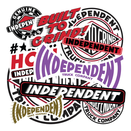Independent Pack of 10 Assorted 5in Independent Stickers