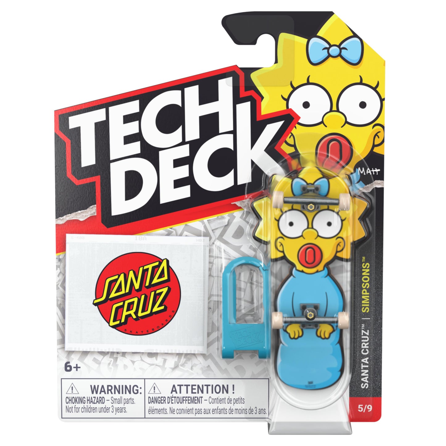 Tech Deck 96mm Fingerboard Entertainment (M04) Simpsons, Sponge Bob, Peanuts, Demon Slayer