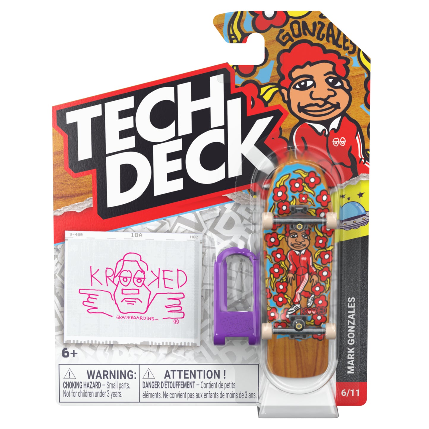 Tech Deck 96mm Fingerboard (M62) Santa Cruz, Krooked, Plan B, DGK, Opera, April, Primitive