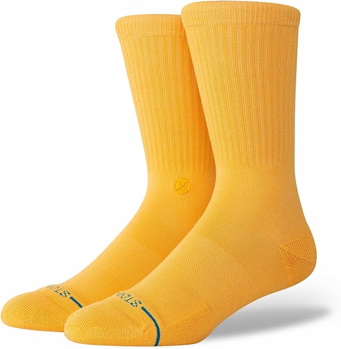 Stance Icon socks size Large White,black,grey,orange,pink,navy,spice,pine,electric blue,sand