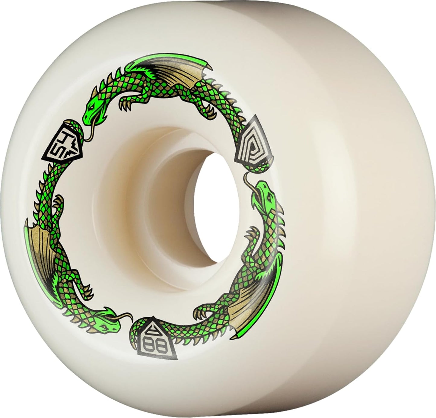 Powell Peralta Dragon Formula Skateboard Wheels 88A, Bomber, 64mm x 40mm