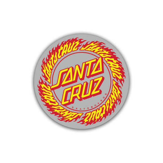 Santa Cruz Flame Ringed Dot 3.5" Sticker