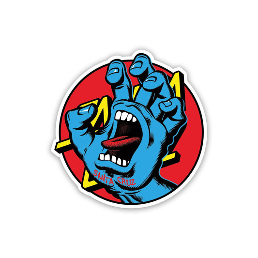 Santa Cruz Hand Dot 3.5" Sticker